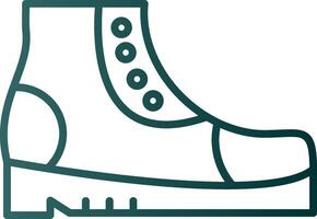 Boots Line Gradient Icon vector
