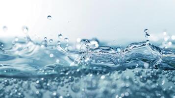 fresh water with bubbles photo