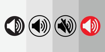 altavoz icono símbolo vector