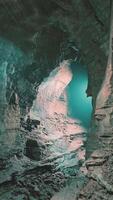 Subterranean Cave Filled With Rocks and Water video