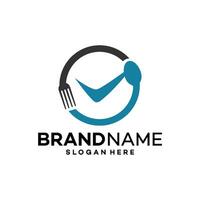 food logo design template illustration vector