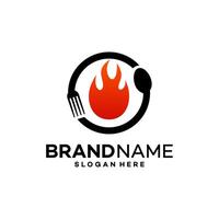 food logo design template illustration vector