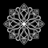 Simple round decoration. mandala vector