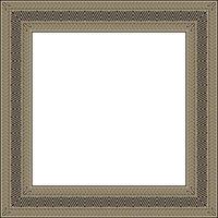 golden and black square Yakut ornament. An endless rectangular border, a frame of the northern peoples of the Far East vector