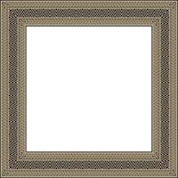 golden and black square Yakut ornament. An endless rectangular border, a frame of the northern peoples of the Far East vector