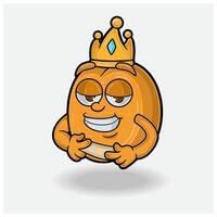 Apricot Mascot Character Cartoon With Love struck expression. vector