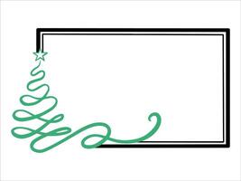 Merry Christmas Frame Background Illustration vector