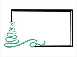 Frame Background Christmas Tree Illustration vector