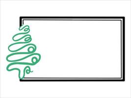 Frame Background Christmas Tree Illustration vector