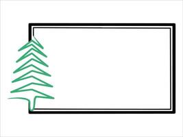 Christmas Tree Frame Background Illustration vector