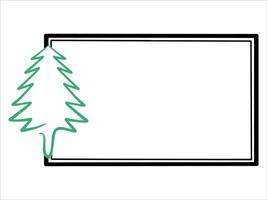 Christmas Tree Frame Background Illustration vector