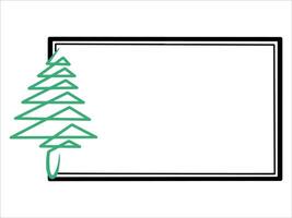 Christmas Tree Frame Background Illustration vector