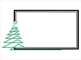 Frame Background Christmas Tree Illustration vector