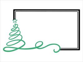 Christmas Tree Frame Background Illustration vector