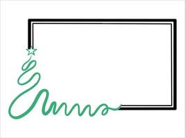 Merry Christmas Frame Background Illustration vector