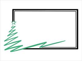 Christmas Frame Tree Background Illustration vector