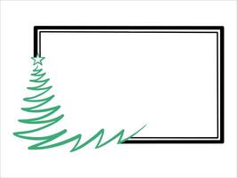 Christmas Frame Tree Background Illustration vector