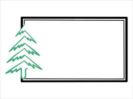 alegre Navidad marco antecedentes ilustración vector