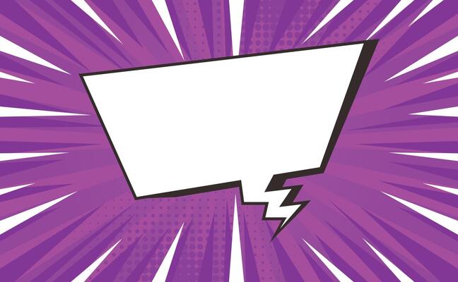Purple Comic Cartoon Background Stars