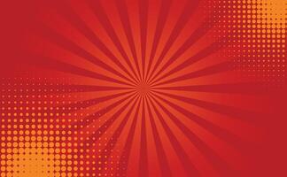 Red Comic Cartoon Background Template vector