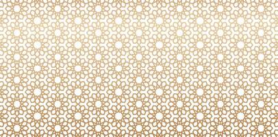 Seamless pattern based on traditional islamic art golden color lines Great design isolated white colors for fabric, textile, cover, wrapping paper, decorative backgrounds, print designs paper material vector