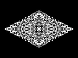 diamond Luxury ornament floral Illustration vector