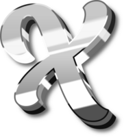 Silver Alphabet Letter and Number png