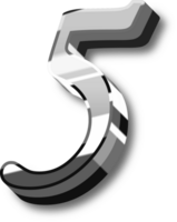 Silver Alphabet Letter and Number png