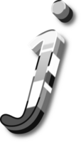 argento alfabeto lettera e numero png