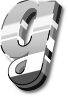 Silver Alphabet Letter and Number png