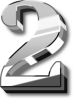 Silver Alphabet Letter and Number png