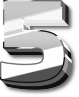 Silver Alphabet Letter and Number png