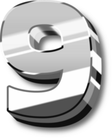 Silver Alphabet Letter and Number png