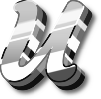 Silver Alphabet Letter and Number png