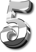 Silver Alphabet Letter and Number png