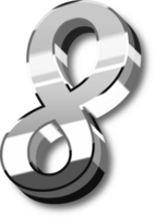 Silver Alphabet Letter and Number png