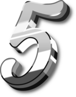 Silver Alphabet Letter and Number png