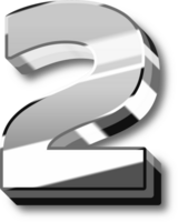 Silver Alphabet Letter and Number png