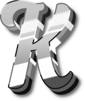 Silver Alphabet Letter and Number png