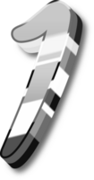 Silver Alphabet Letter and Number png