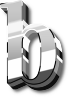 Silver Alphabet Letter and Number png