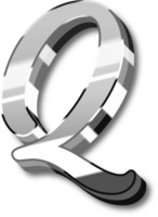 Silver Alphabet Letter and Number png