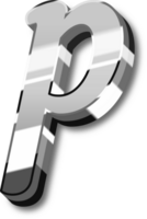 Silver Alphabet Letter and Number png