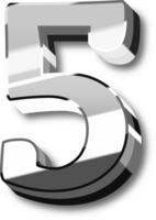 Silver Alphabet Letter and Number png