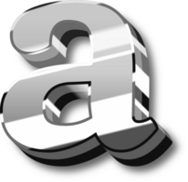 Silver Alphabet Letter and Number png