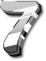 Silver Alphabet Letter and Number png