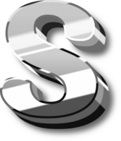 Silver Alphabet Letter and Number png