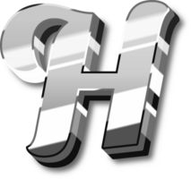 Silver Alphabet Letter and Number png