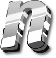 argento alfabeto lettera e numero png