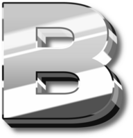 Silber glänzend Alphabet Brief und Nummer png